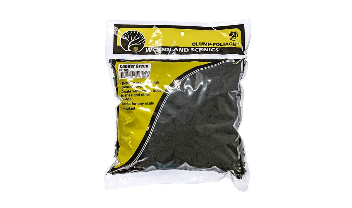 Woodland Scenics FC185 Clump-Foliage™ Conifer Green Large Bag