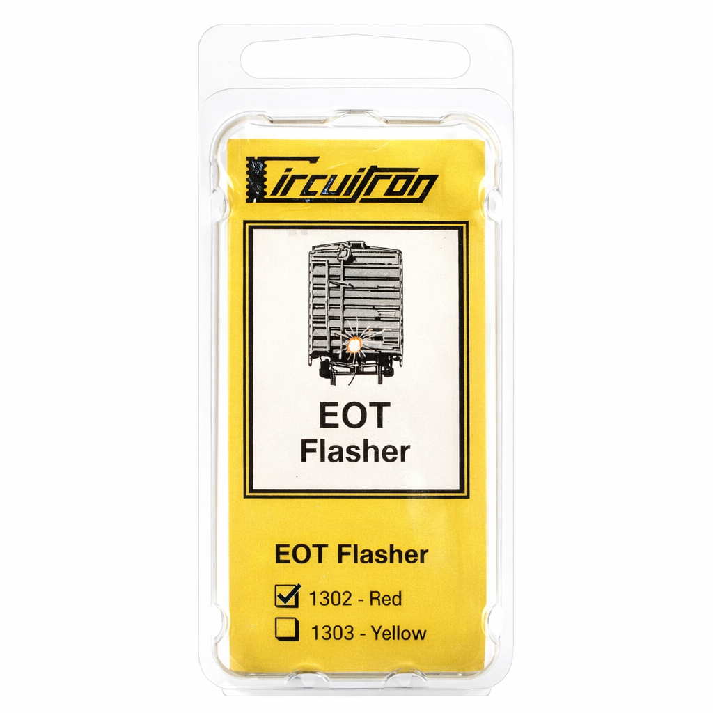 Circuitron 1302 End-Of-Train Flasher Red Light - New
