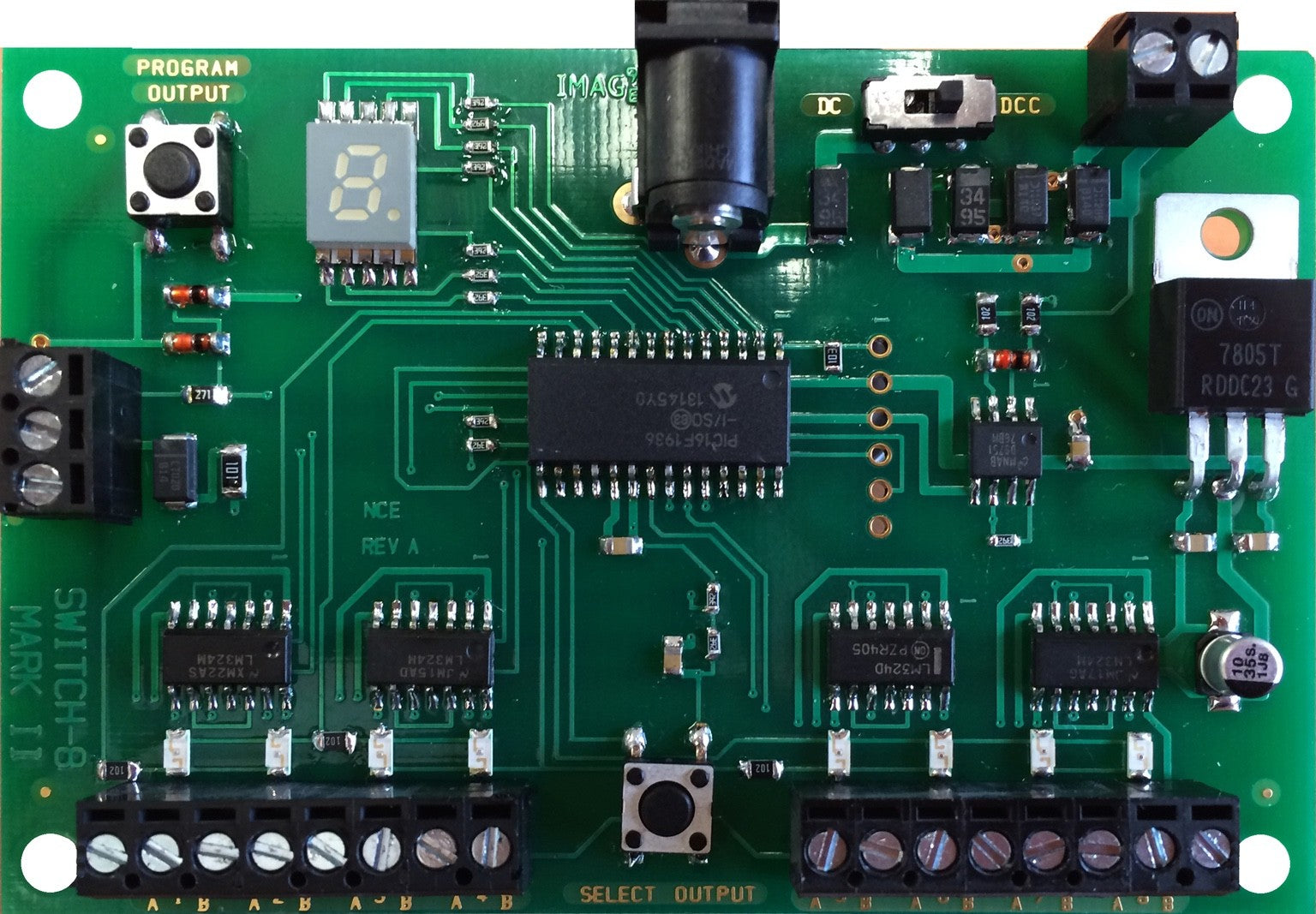 NCE 5240151 Switch8-Mk2 Accessory DCC Decoder Control 8 Tortoise Switch Machines