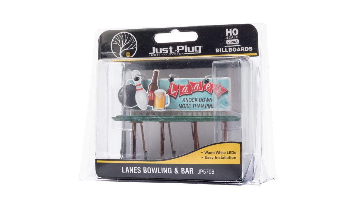 Woodland Scenics JP5796 HO Scale Lanes Bowling & Bar