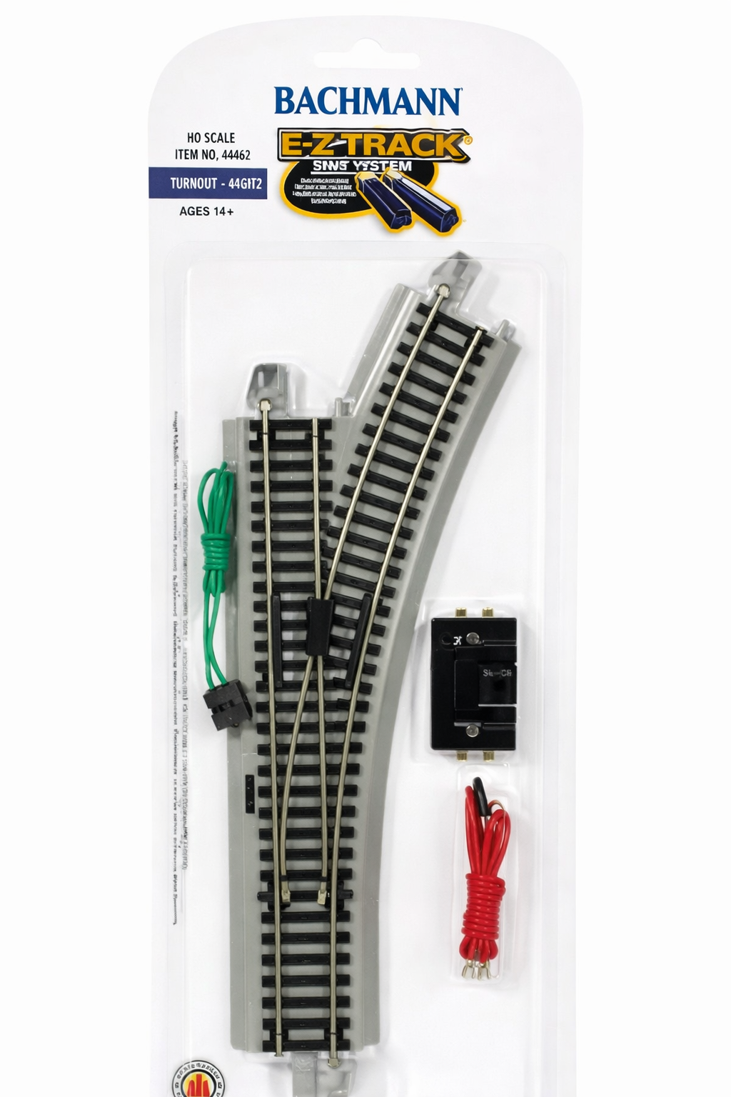 Bachmann 44562 HO Scale EZ-Track RH Right Hand Remote Turnout