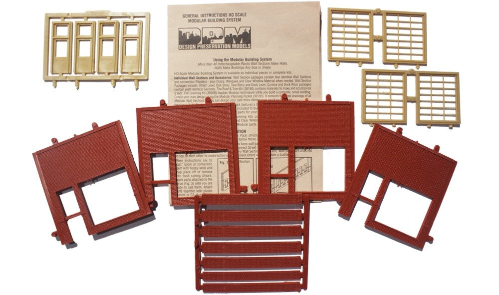 Woodland Scenics DPM 30171 HO Scale Street Level Steel Sash Entry Kit