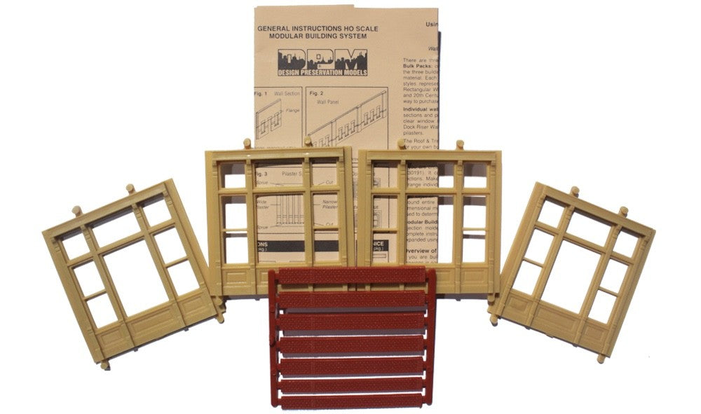Woodland Scenics DPM 30142 HO Scale Street Level Victorian Window Kit
