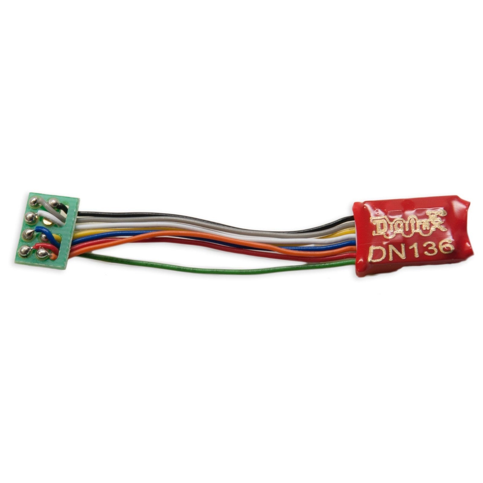 Digitrax DN136PS 1 Amp N/HO Scale Mobile Decoder with Short 8 pin Harness - NEW