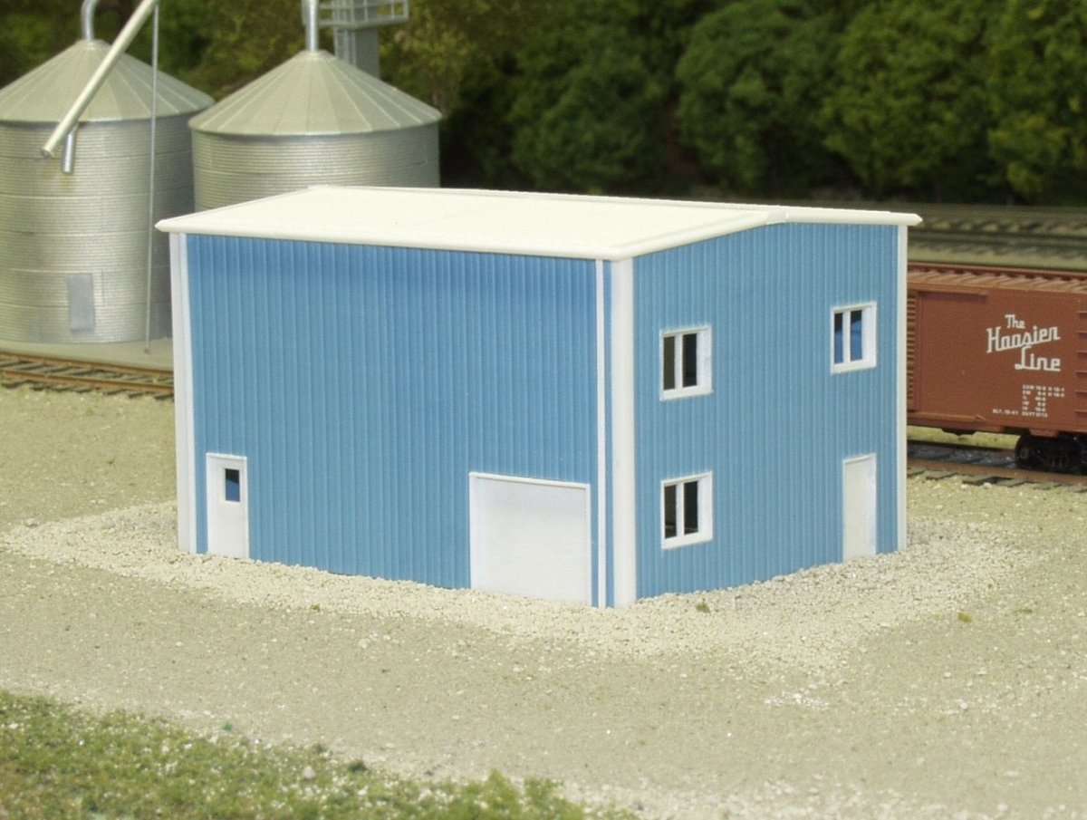 Pikestuff 8001 N Scale Modern Yard Office Building Kit (5 Height Options) - Oakville Model Trains Depot