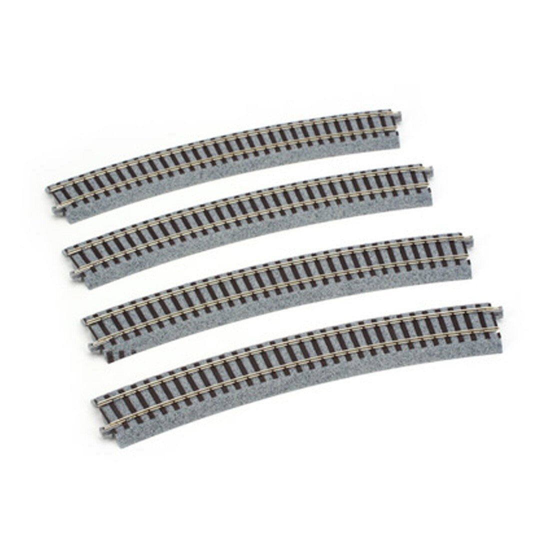 KATO 2 - 220 HO Scale Unitrack R610mm (R24") 22.5° Curved Track - 4 - Pack - Oakville Model Trains Depot