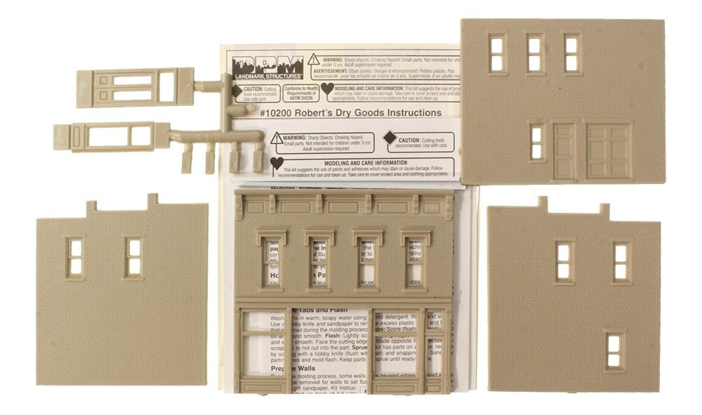Woodland Scenics DPM 10200 HO Scale Robert's Dry Goods Building Kit