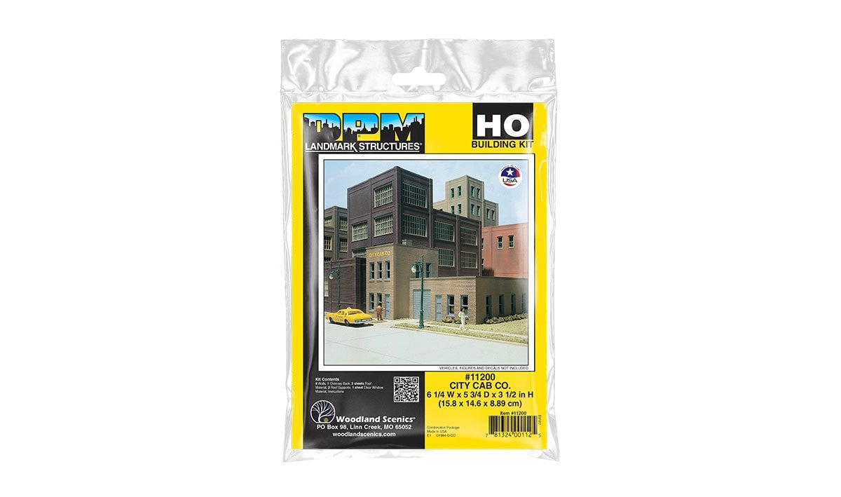 Woodland Scenics DPM 11200 HO Scale City Cab Co. Building Kit
