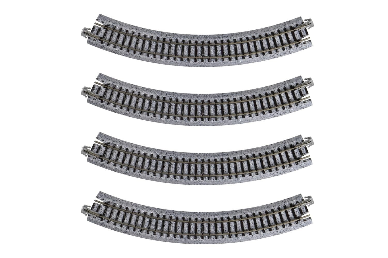 Kato 20-170 N Scale Unitrack 216mm (8 9/16") Radius 45º Curve Track - 4pcs