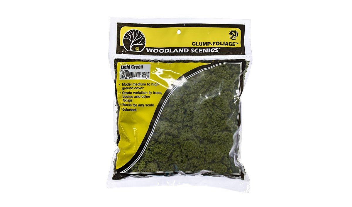 Woodland Scenics FC182 Clump - Foliage™ Light Green Large Bag - Oakville Model Trains Depot