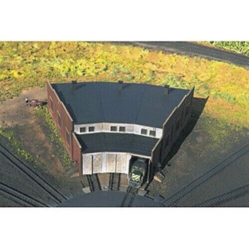 Atlas 2843 N Scale 3-Stall Brick Roundhouse Building Kit - New