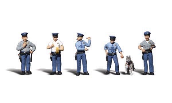 Woodland Scenics A2122 N Scale Policemen - Oakville Model Trains Depot
