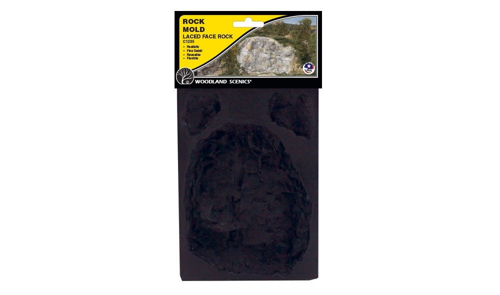 Woodland Scenics 1235 Laced Face Rock Mold - New