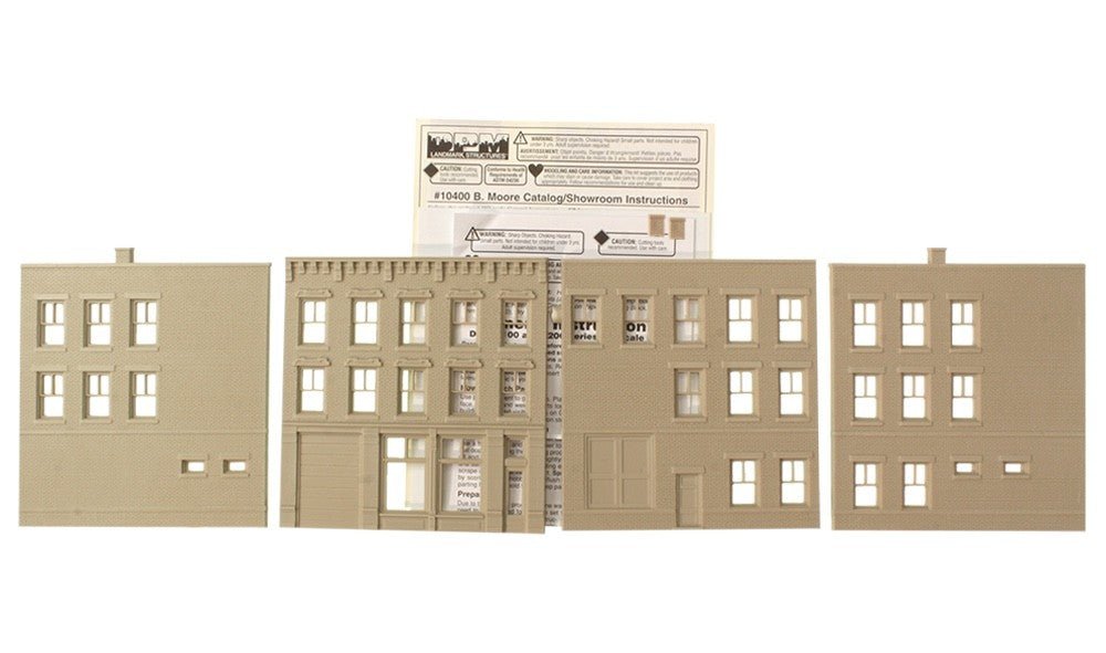 DPM 10400 HO Scale B. Moore Catalog/Showroom Building Kit (Period Retail) - Oakville Model Trains Depot