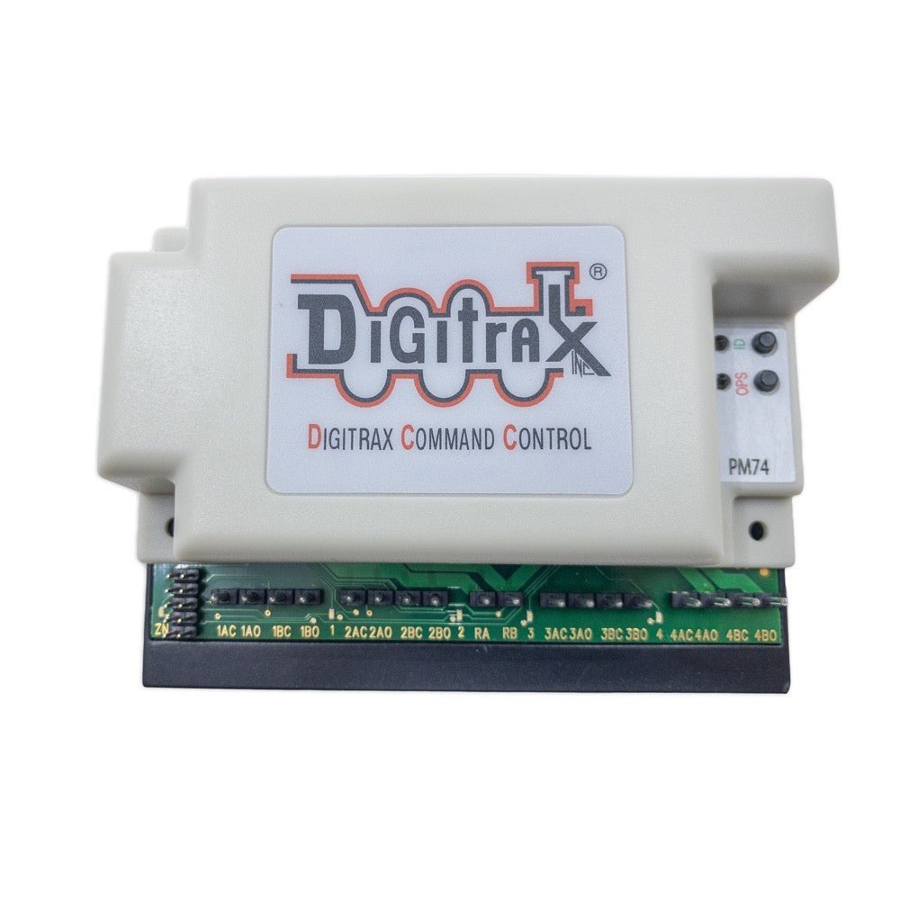 Digitrax PM74 Quad Power Manager - 4 Sub - Districts with Occupancy + Transponding (Replaces PM42) - Oakville Model Trains Depot