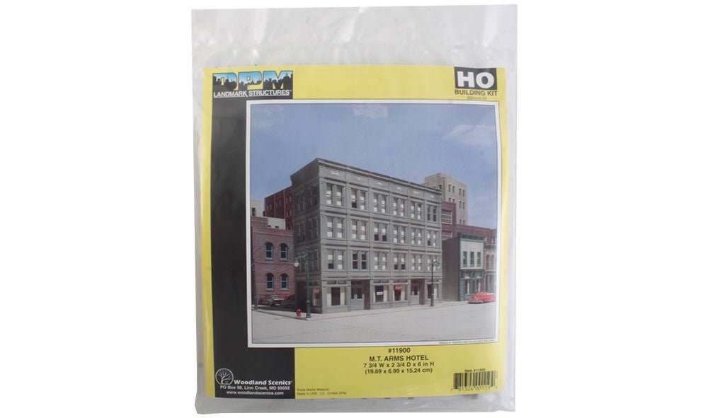 DPM 11900 HO Scale M.T. Arms Hotel Building Kit (Period Small - Town Hotel) - Oakville Model Trains Depot