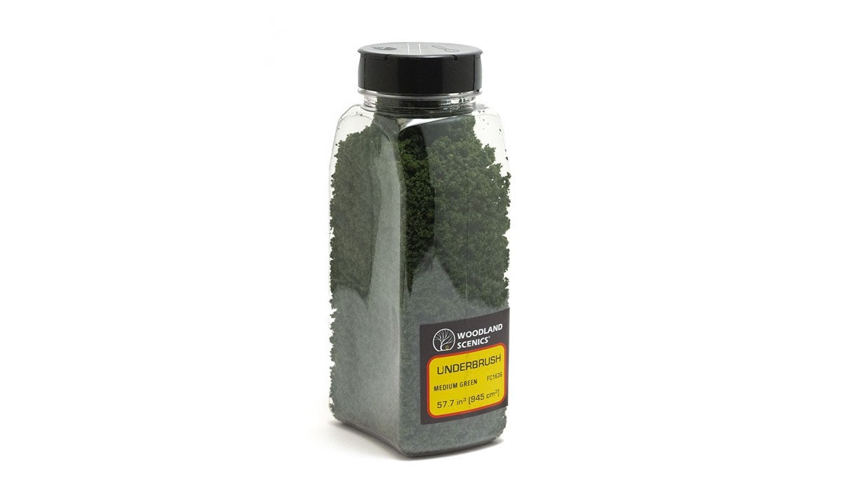 Woodland Scenics FC1636 Underbrush Medium Green Shaker