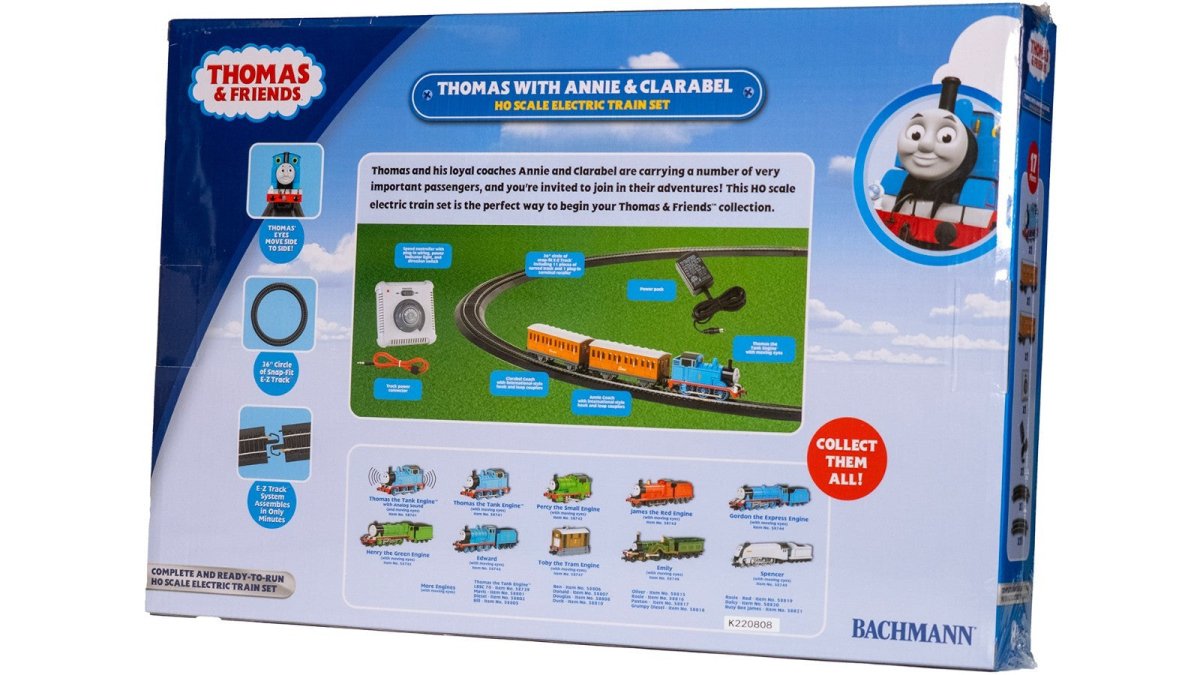 Bachmann 642 HO Scale Thomas & Friends Ready to Run Train Set w/ANNIE&CLARABEL - Oakville Model Trains Depot