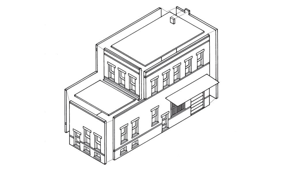 Woodland Scenics DPM 10300 HO Scale Cutting's Scissor Co. Building Kit