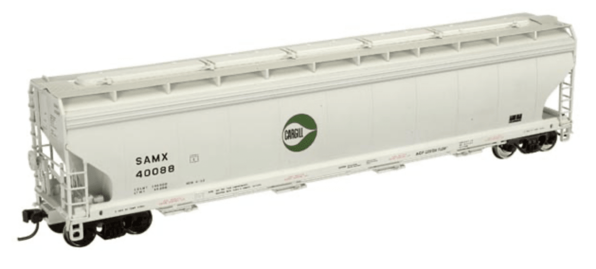 Atlas 20007685 HO Scale ACF 5748 4 - Bay Covered Hopper Cargill 40073 - Oakville Model Trains Depot