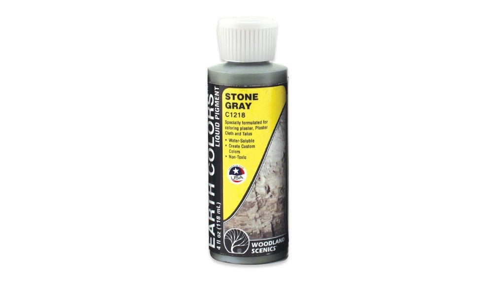 Woodland Scenics 1218 Earth Colors™ Stone Gray Liquid Pigment 4 fl oz / 118 mL