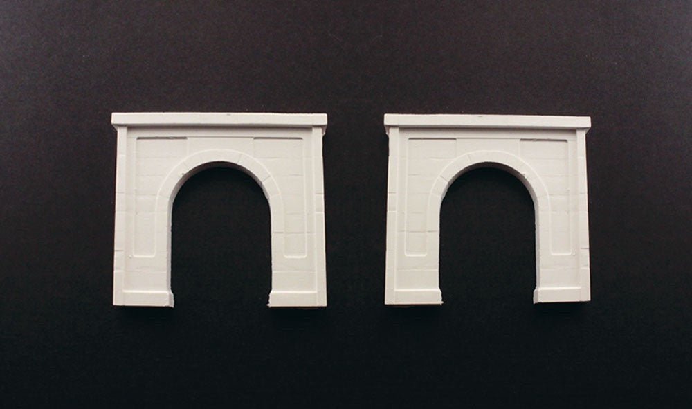 Woodland Scenics 1152 N Scale Concrete Single Tunnel Portal 2pcs - Oakville Model Trains Depot