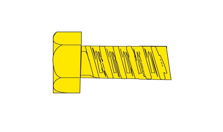 Woodland Scenics H870 Hex Head Screws 1-72 1/4 - 5pcs