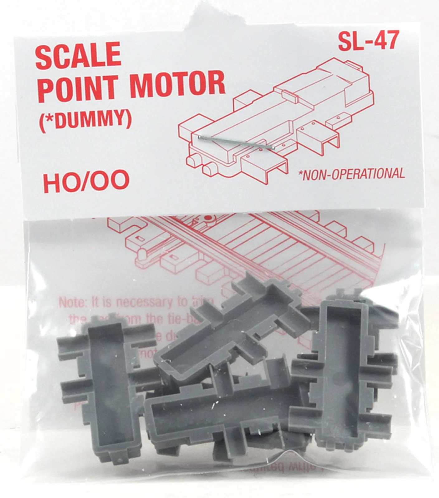 Peco SL-47 HO/OO Dummy Scale Point Motor - 6pcs