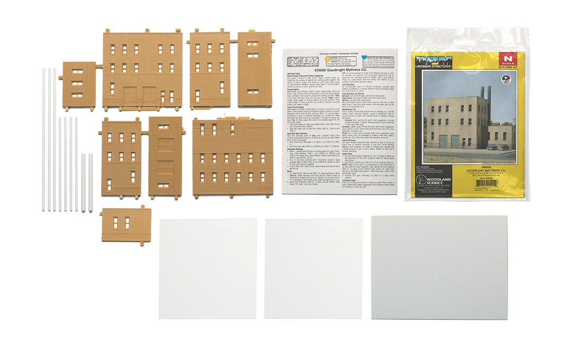 Woodland Scenics DPM 50500 N Scale Goodnight Mattress Co. Building Kit