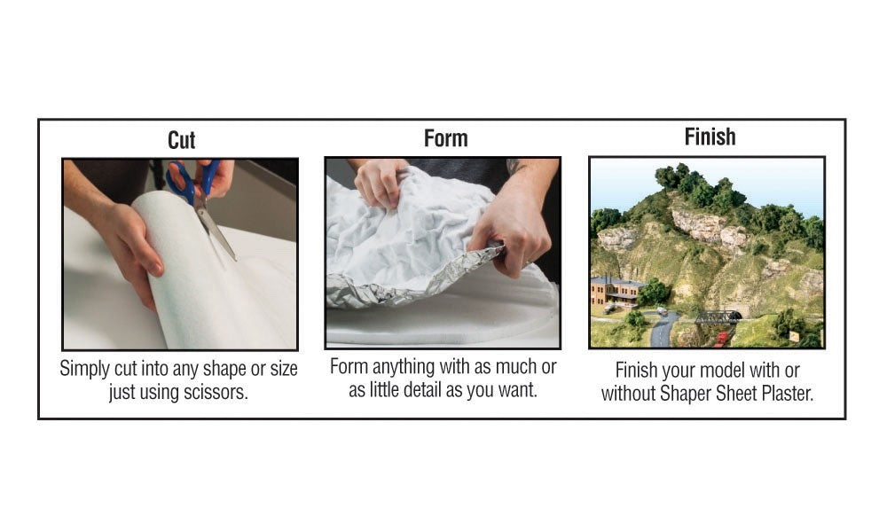 Woodland Scenics 1178 Shaper Sheet® Roll 9" x 72" - New
