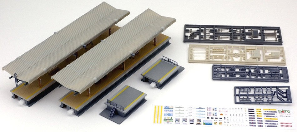 Kato 23-120 N Scale Unitrack Island Flag Stop Platform