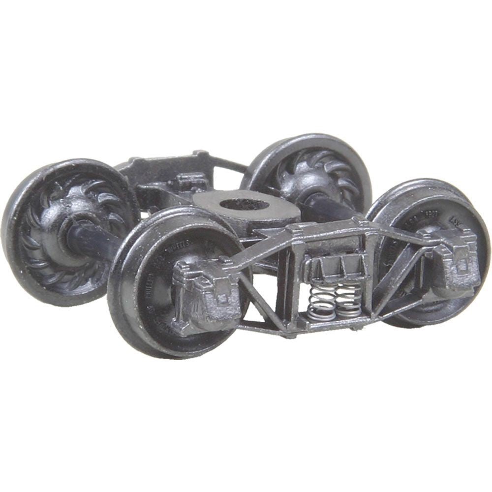 Kadee 551 HO Scale Arch Bar Self Centering Trucks with 33" Ribbed Back Wheels - Oakville Model Trains Depot