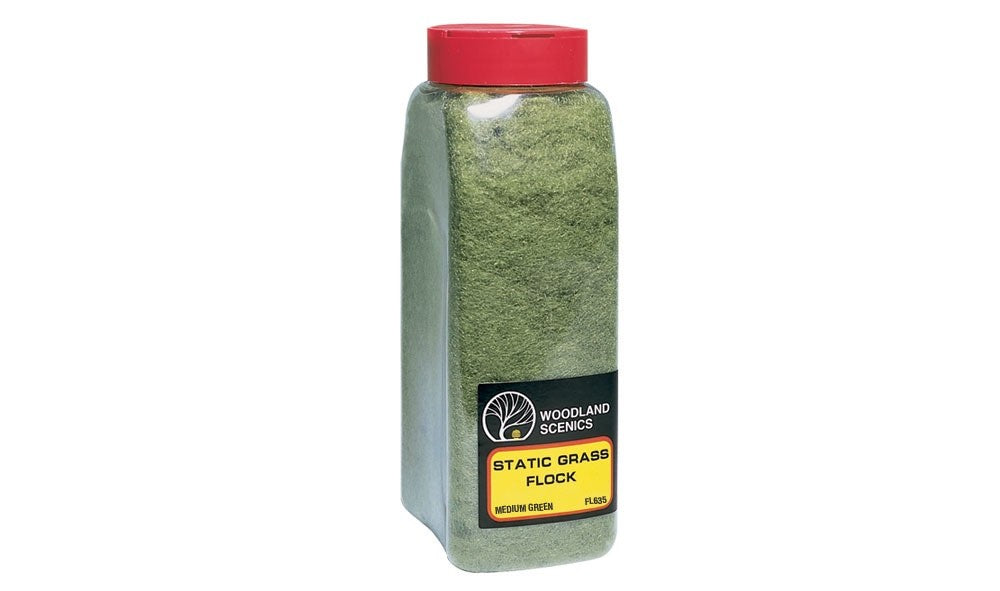 Woodland Scenics FL635 Static Grass Flock™ Medium Green
