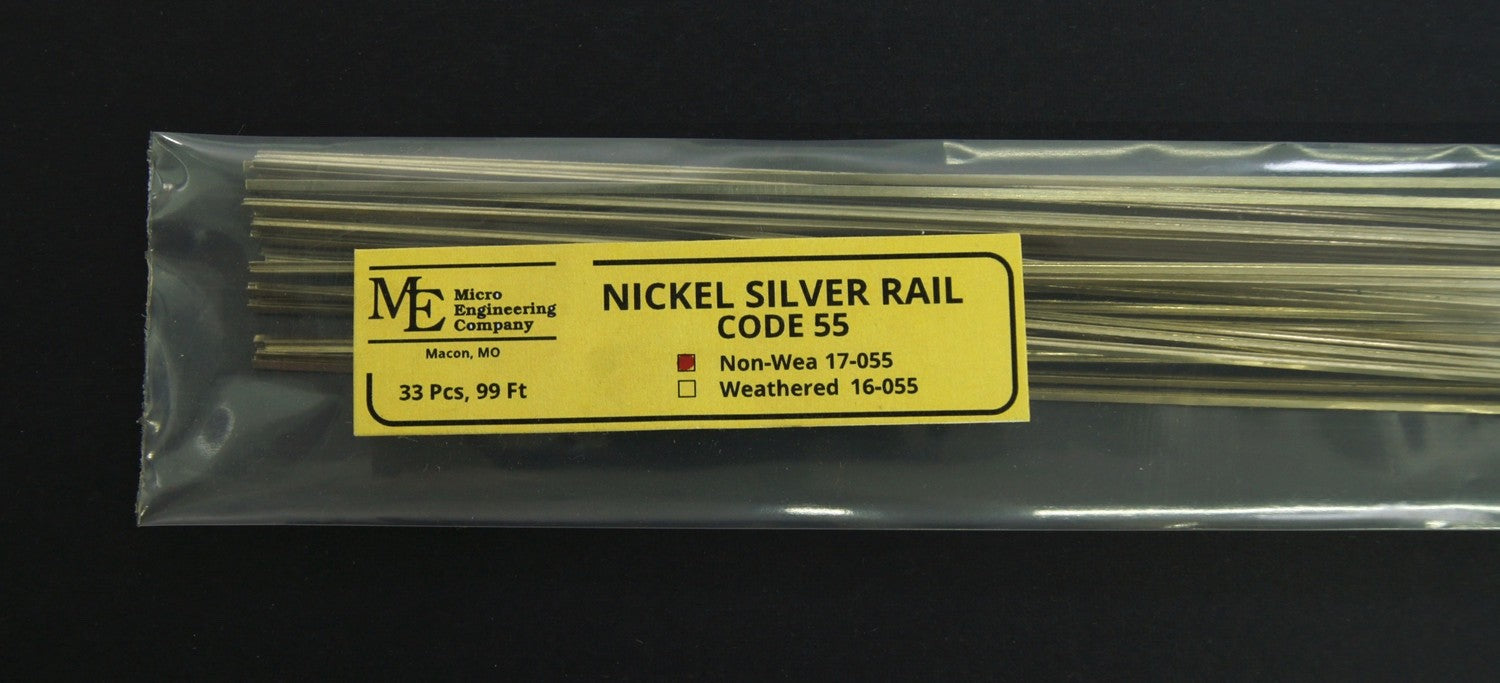 Micro Engineering 17-055 Non-Weathered Code 55 Rail - 33pcs