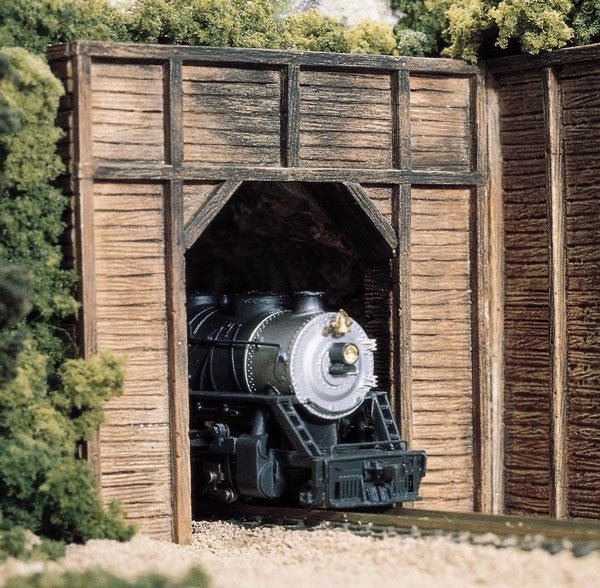 Woodland Scenics 1154 N Scale Timber Single Tunnel Portal 2pcs - Oakville Model Trains Depot