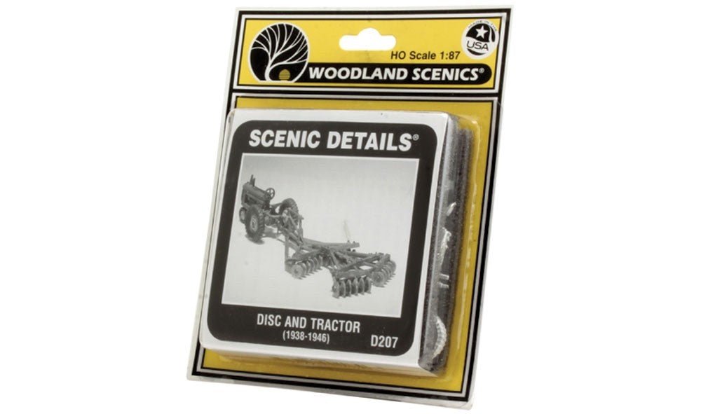 Woodland Scenics D207 HO Scale Disc & Tractor (1938 - 1946) - Oakville Model Trains Depot