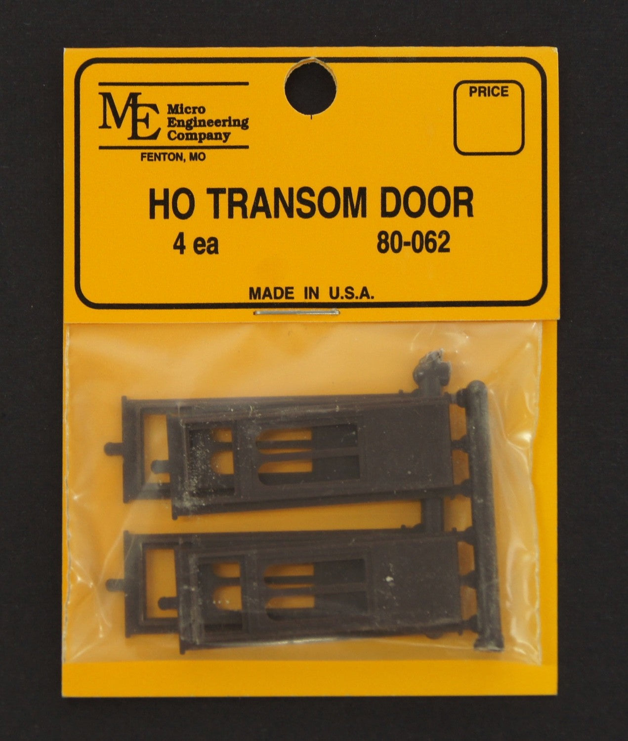 Micro Engineering 80-062 HO Scale Transom Door - 4pcs