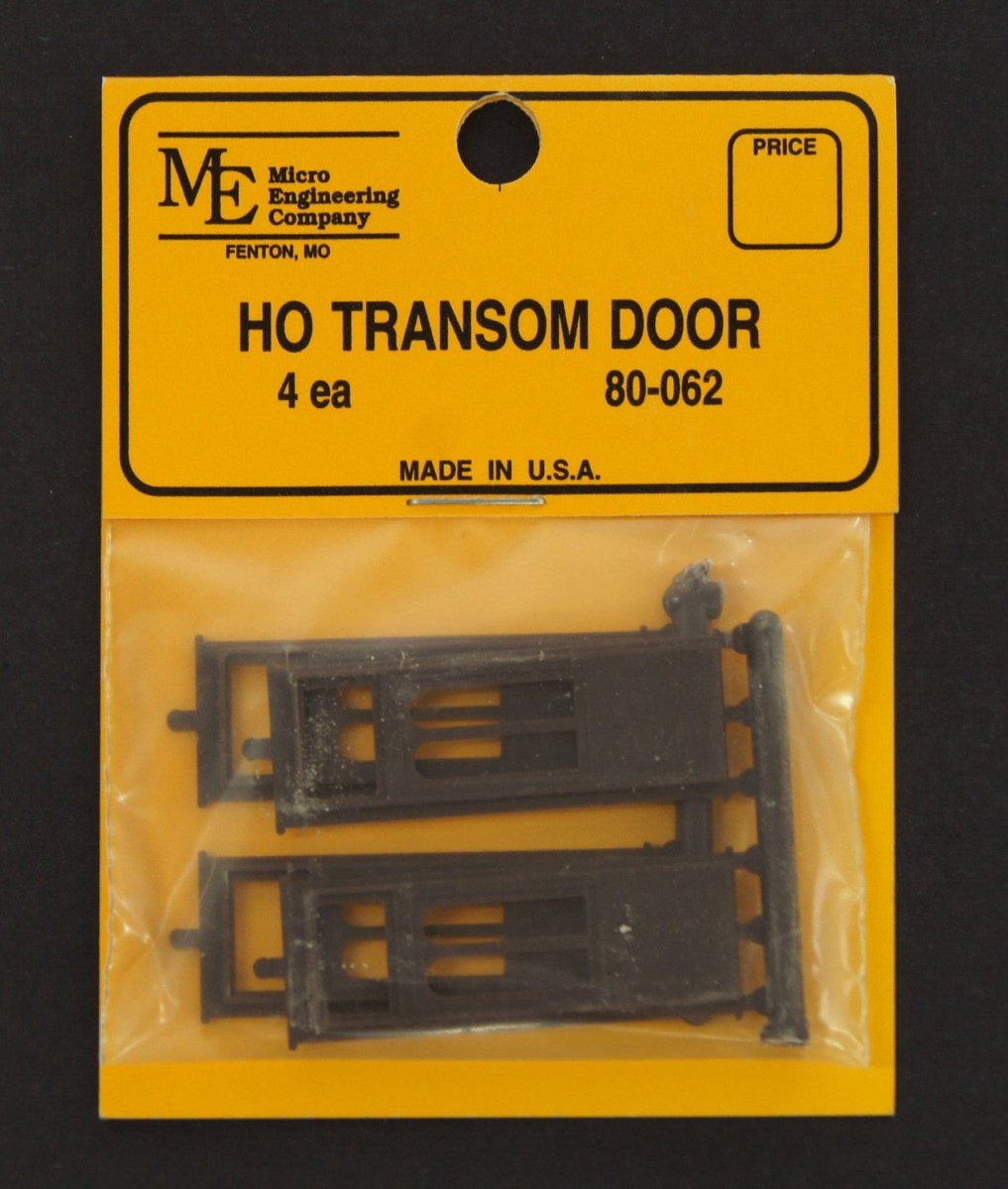 Micro Engineering 80 - 062 HO Scale Transom Doors - 4 pcs - Oakville Model Trains Depot