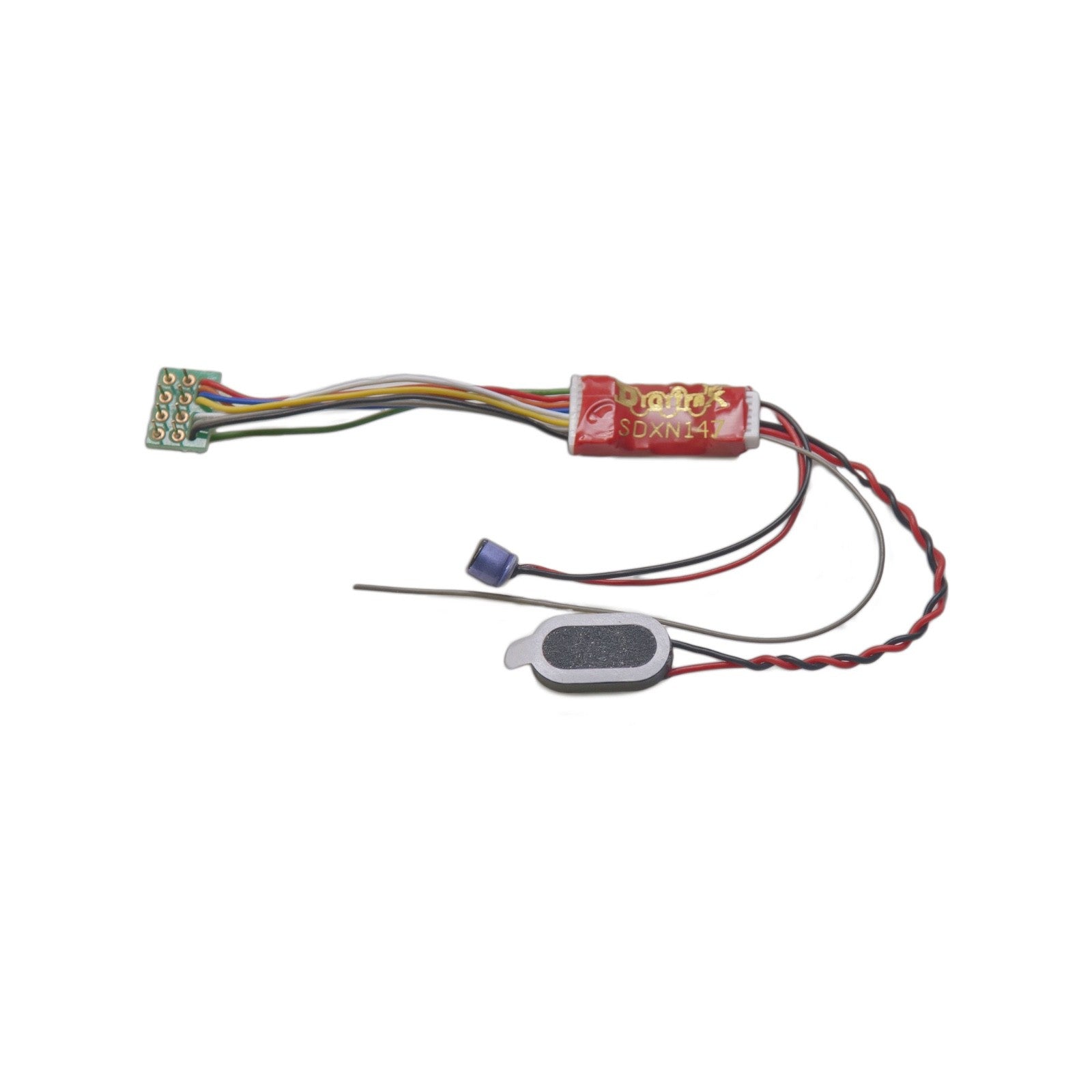 Digitrax SDXN147PS N Scale Series 7 Sound 8 Pin Plug 4 Functions DCC Decoder