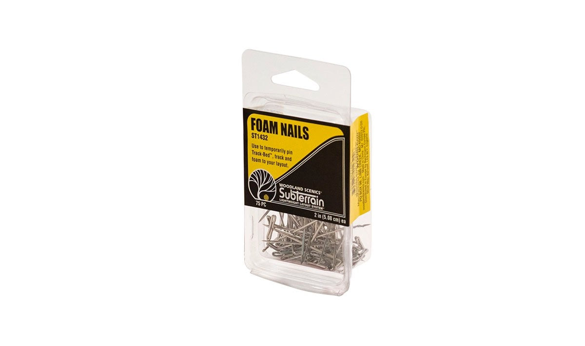 Woodland Scenics ST1432 2" Foam Nails - 75pcs