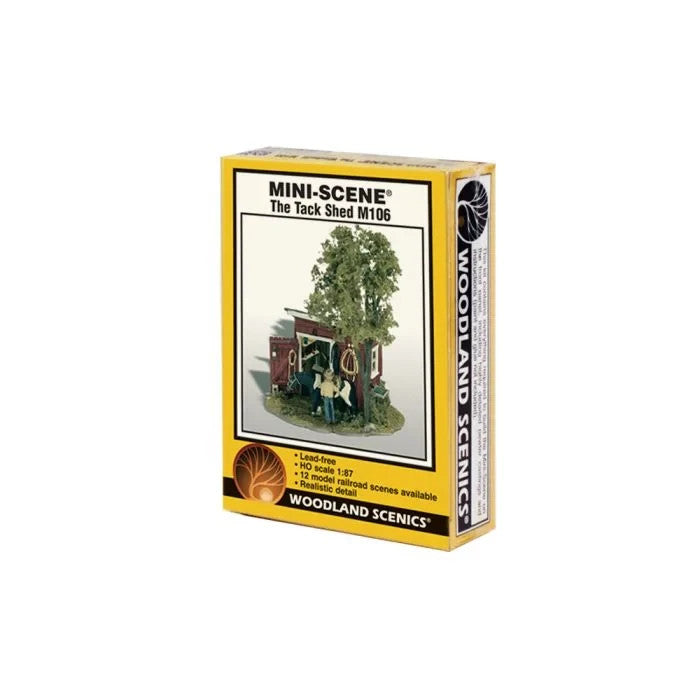 Woodland Scenics HO Scale 106 Mini-Scene(TM) The Tack Shed Metal Kit - New