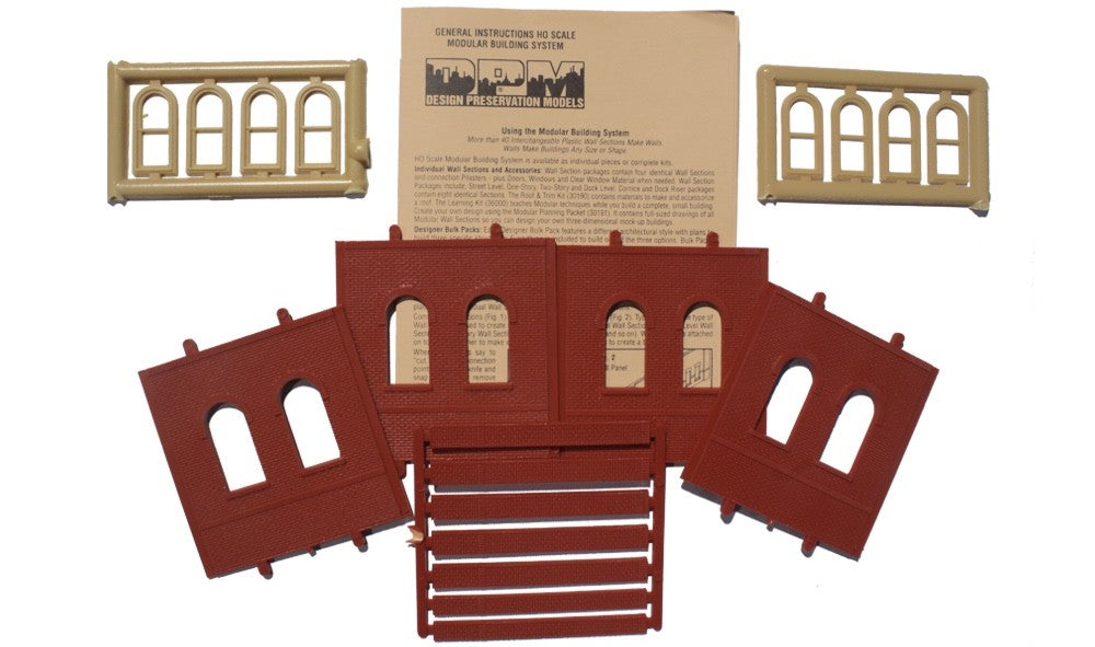 Woodland Scenics DPM 30103 HO Scale Dock Level Arched Window Kit