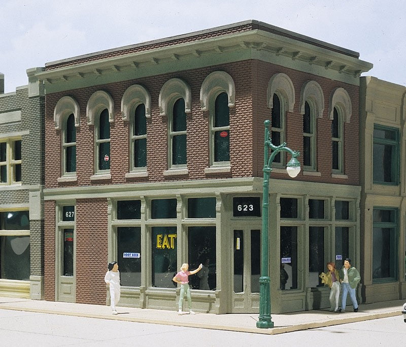 Woodland Scenics DPM 11500 HO Scale The Other Corner Café Building Kit