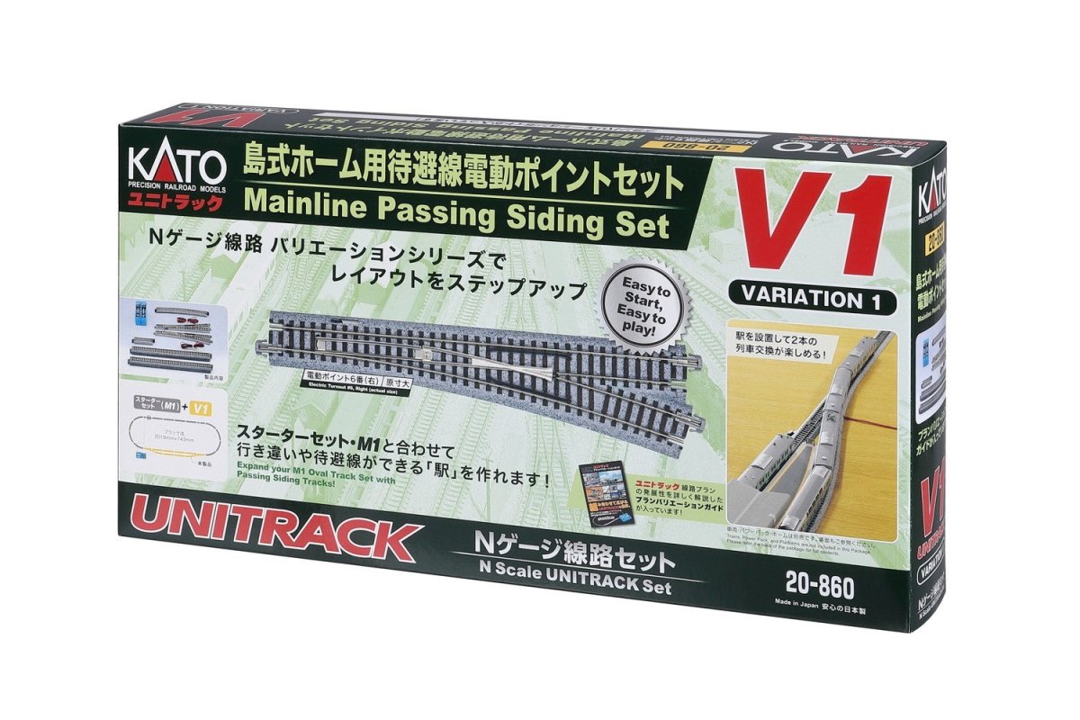 KATO 20-860 N Unitrack V1 Mainline Passing Siding Set | Oakville