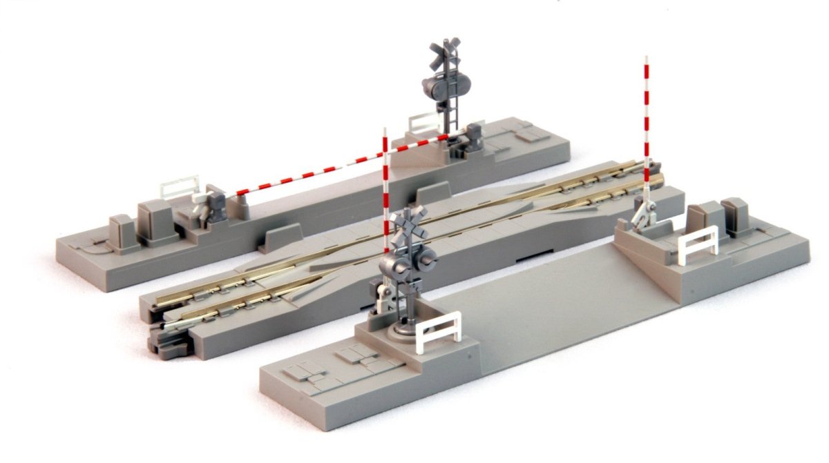 KATO 20 - 027 - 1 N Scale Unitrack 124mm (4 - 7/8") Crossing Gate & Rerailer Track - Oakville Model Trains Depot