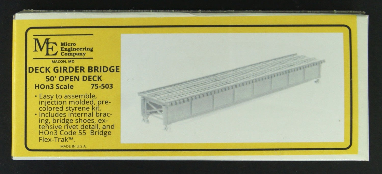 Micro Engineering 75-503 HOn3 Scale 50" Deck Girder Bridge Kit