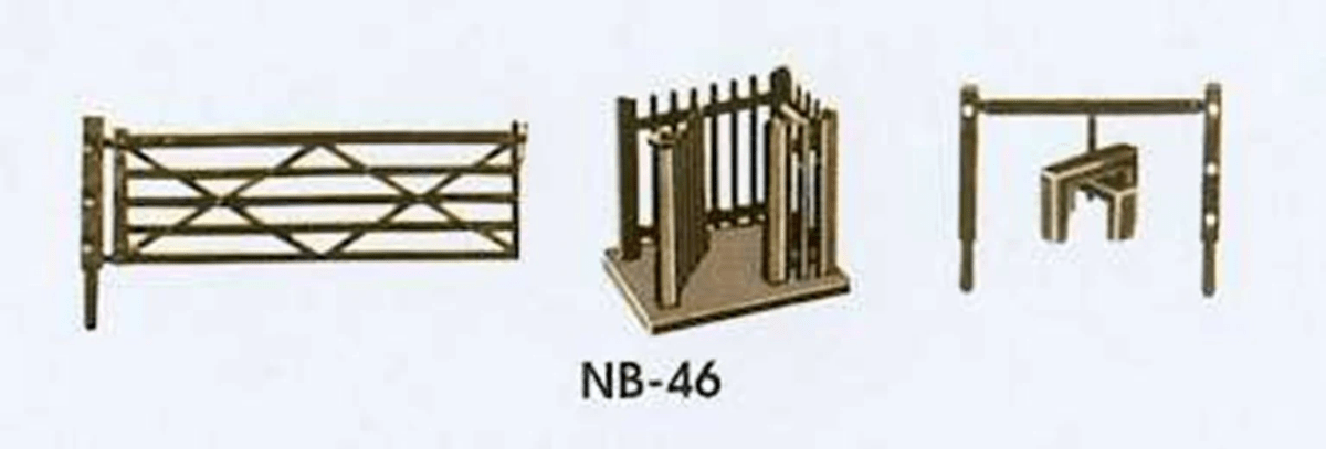Peco NB - 46 N Field Gates 3 Stiles/1 Wic - Oakville Model Trains Depot
