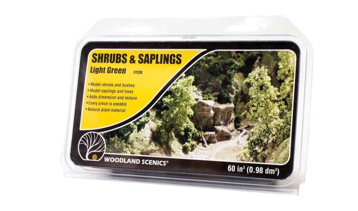 Woodland Scenics 1128 Shrubs & Saplings Light Green - New