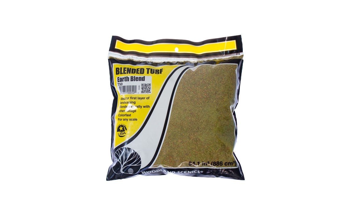 Woodland Scenics T50 Blended Turf - Earth Blend - Bag - Oakville Model Trains Depot