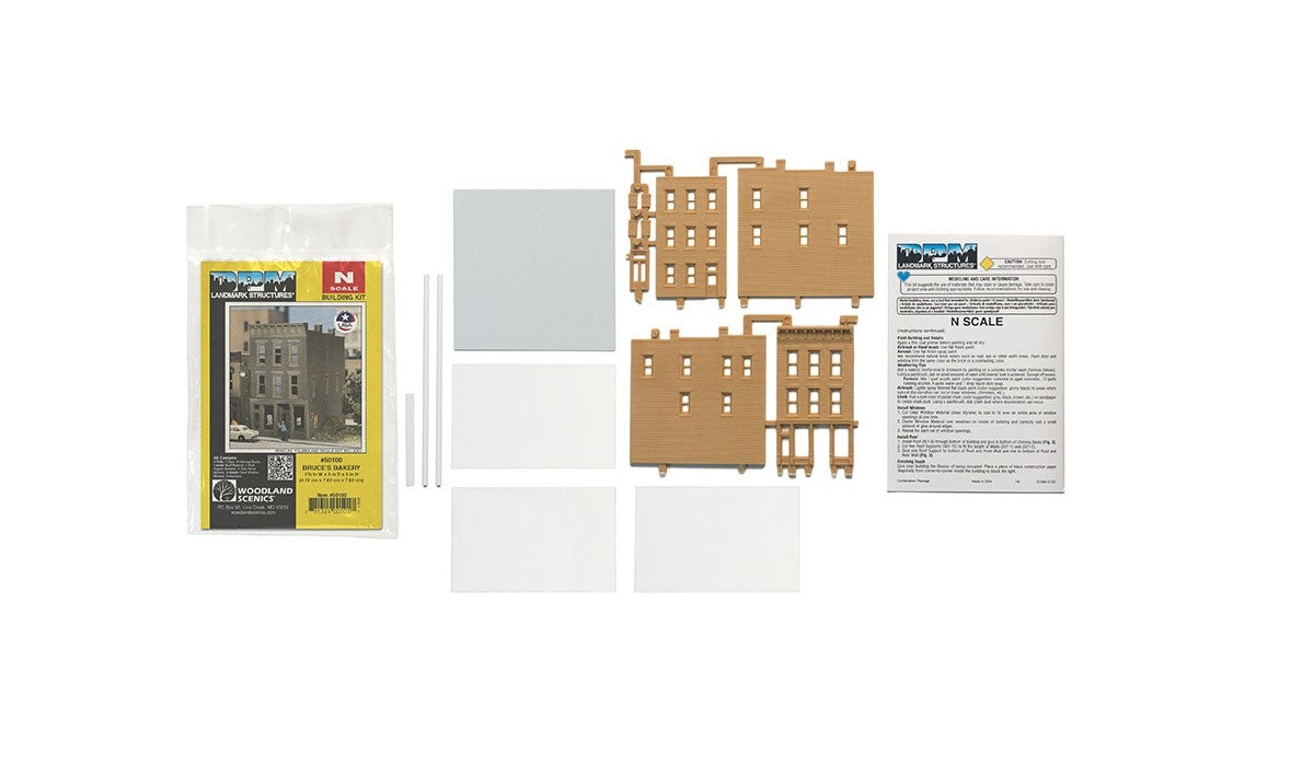 Woodland Scenics DPM 50100 N Scale Bruce's Bakery Building Kit